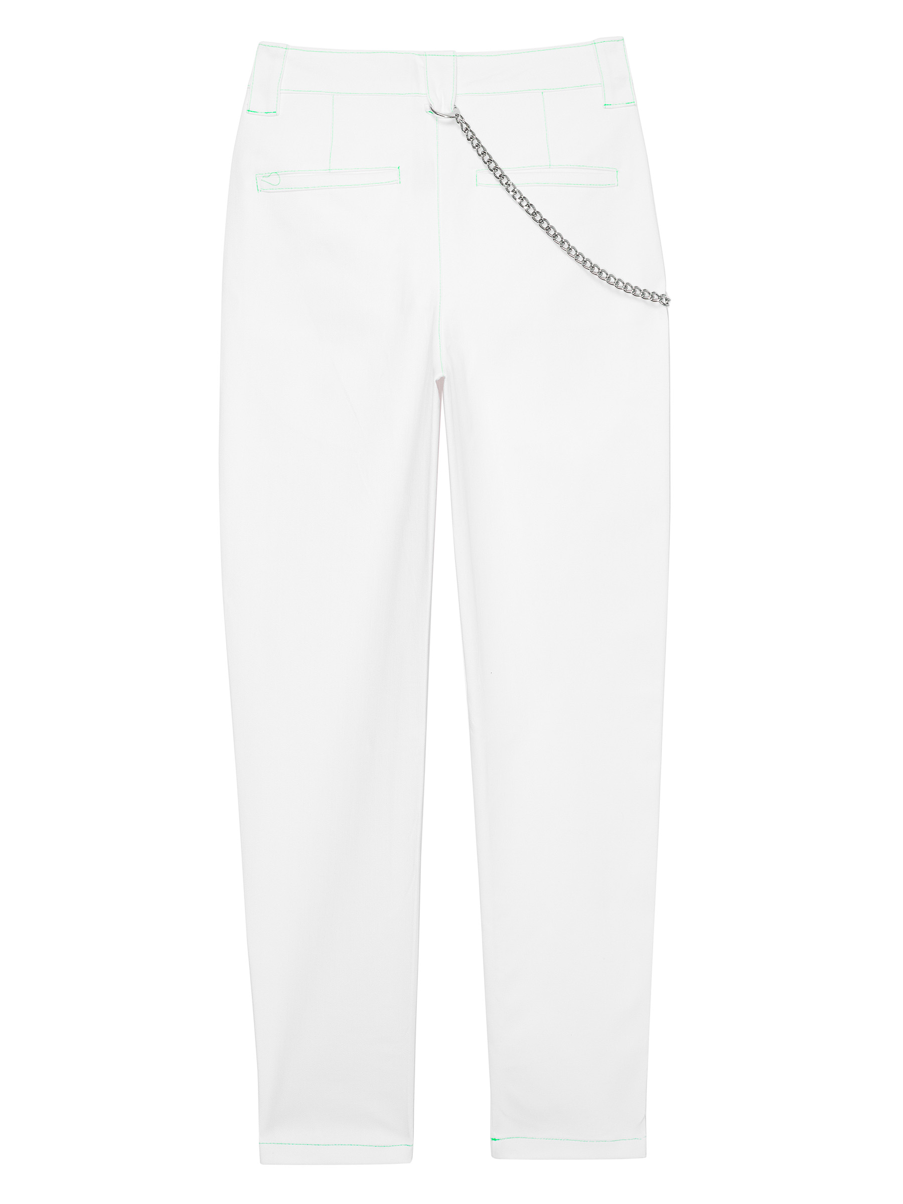 LH WHITE PANTS WITH NEON SEAMS 