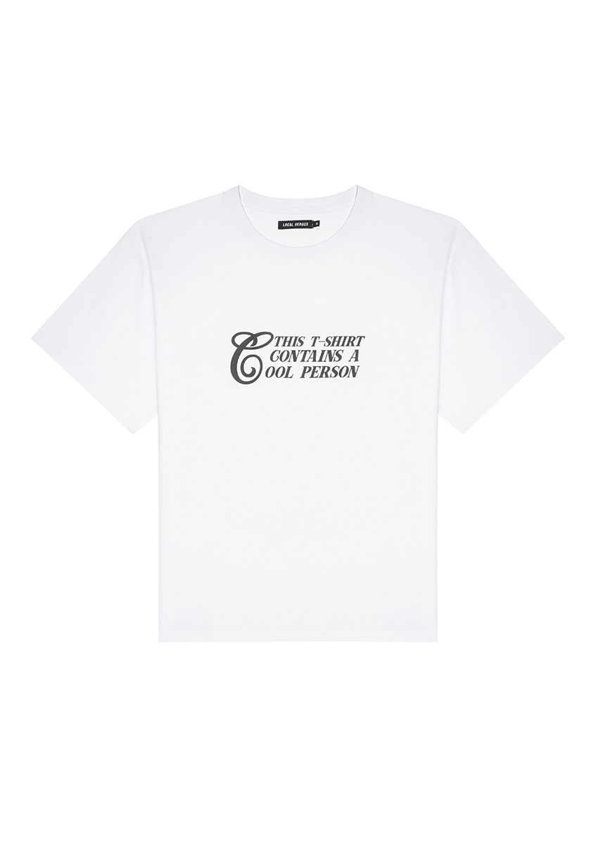 BIAŁY T-SHIRT COOL PERSON