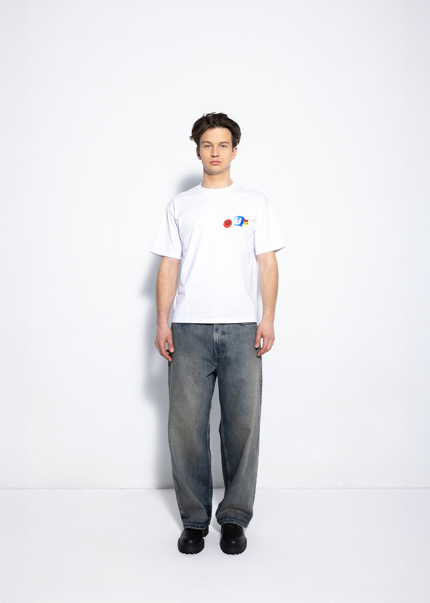 BIAŁY T-SHIRT LH TEAM