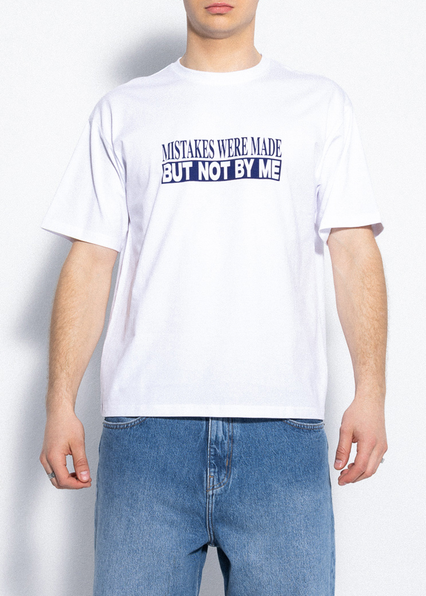 BIAŁY T-SHIRT MAKE MISTAKES