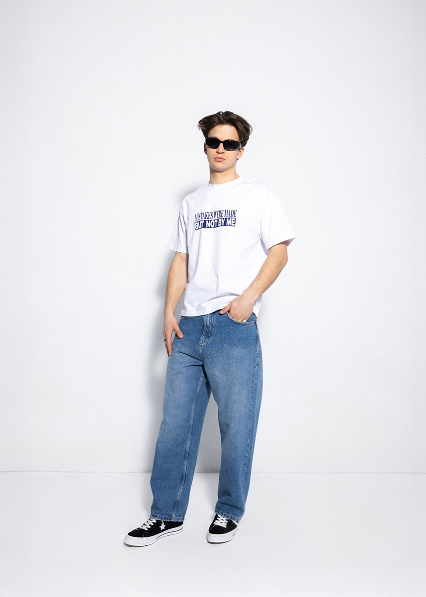 BIAŁY T-SHIRT MAKE MISTAKES