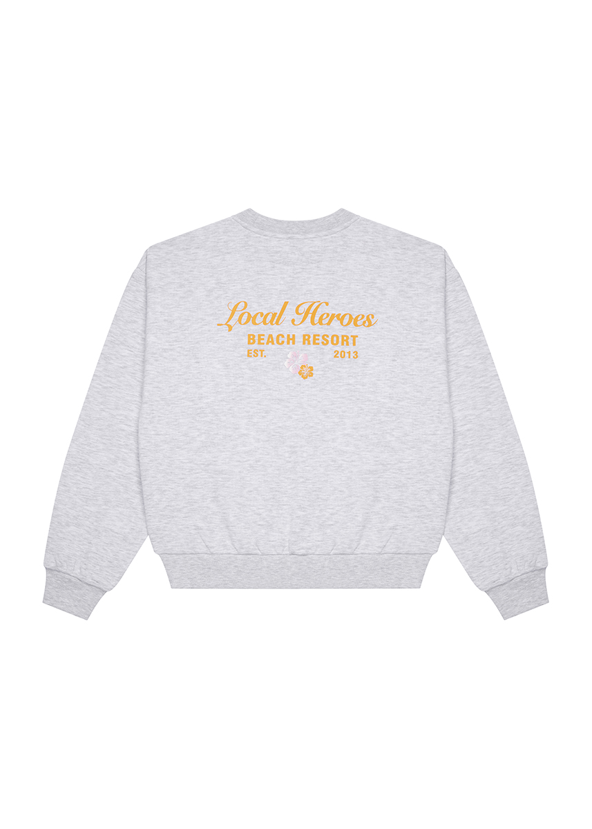 BLUZA ALOHA SZARA  CREW NECK