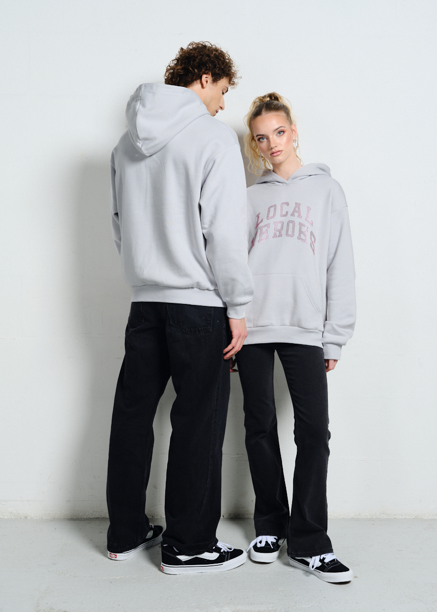 BLUZA AURA RHINESTONES LIGHT GREY 