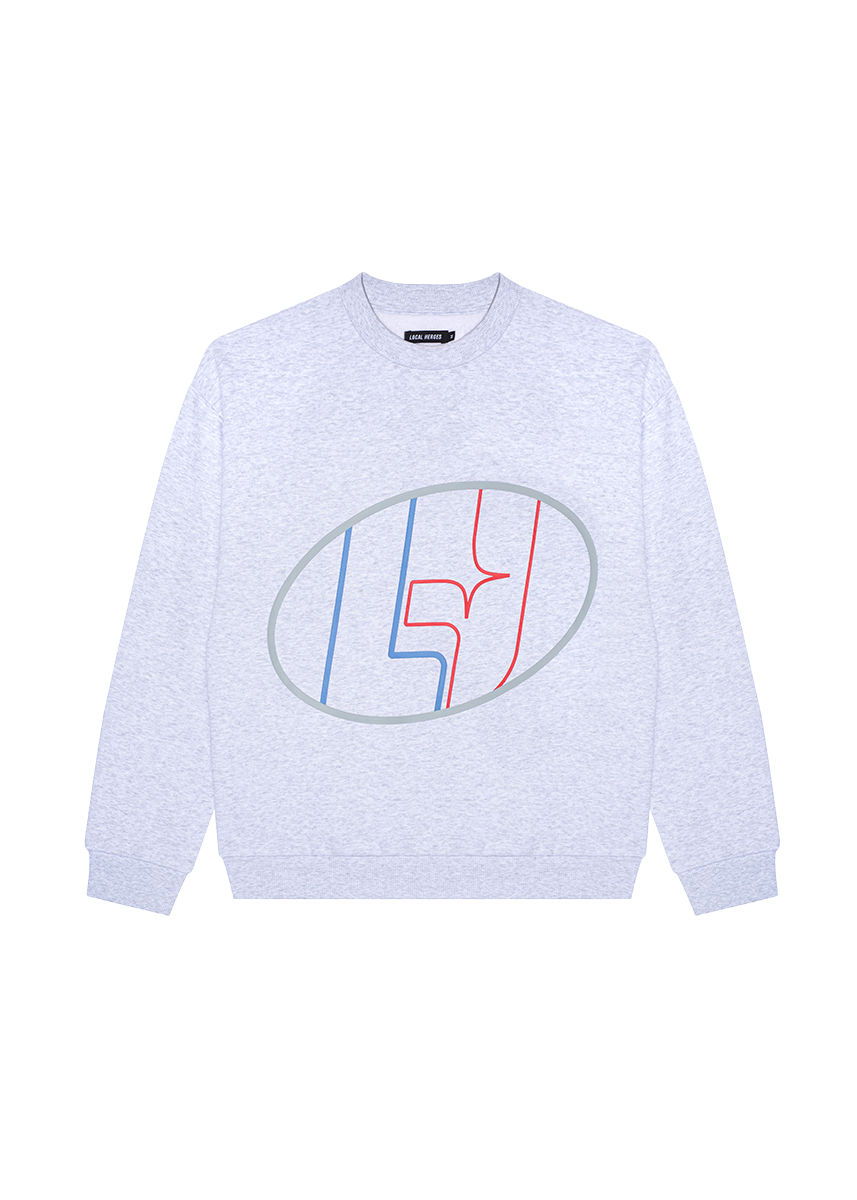 MĘSKA BLUZA LH TEAM SZARY MELANŻ
