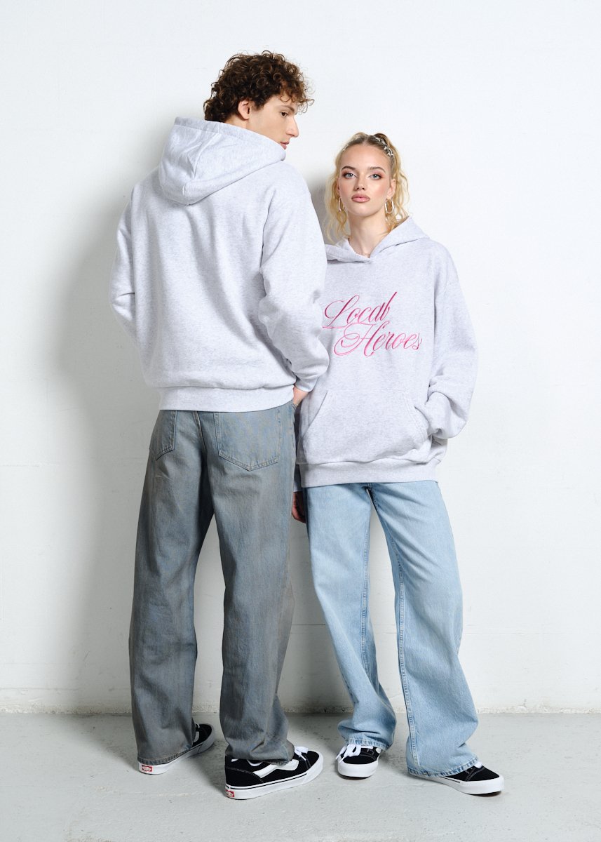 SZARA BLUZA Z KAPTUREM AURA 