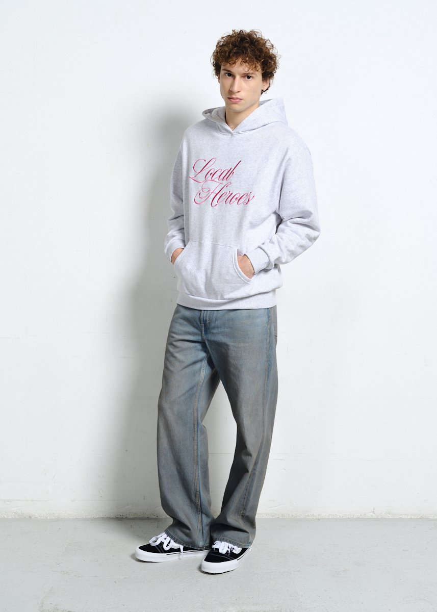 SZARA BLUZA Z KAPTUREM AURA 