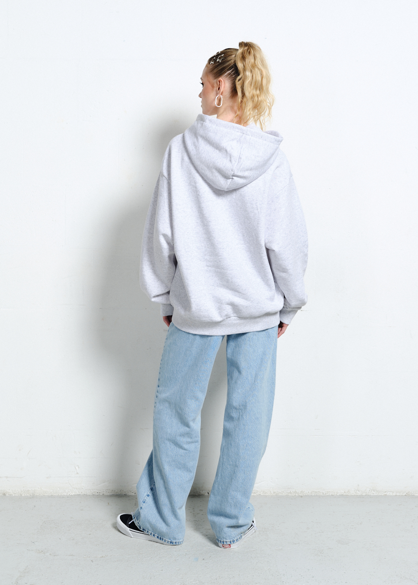 SZARA BLUZA Z KAPTUREM AURA 