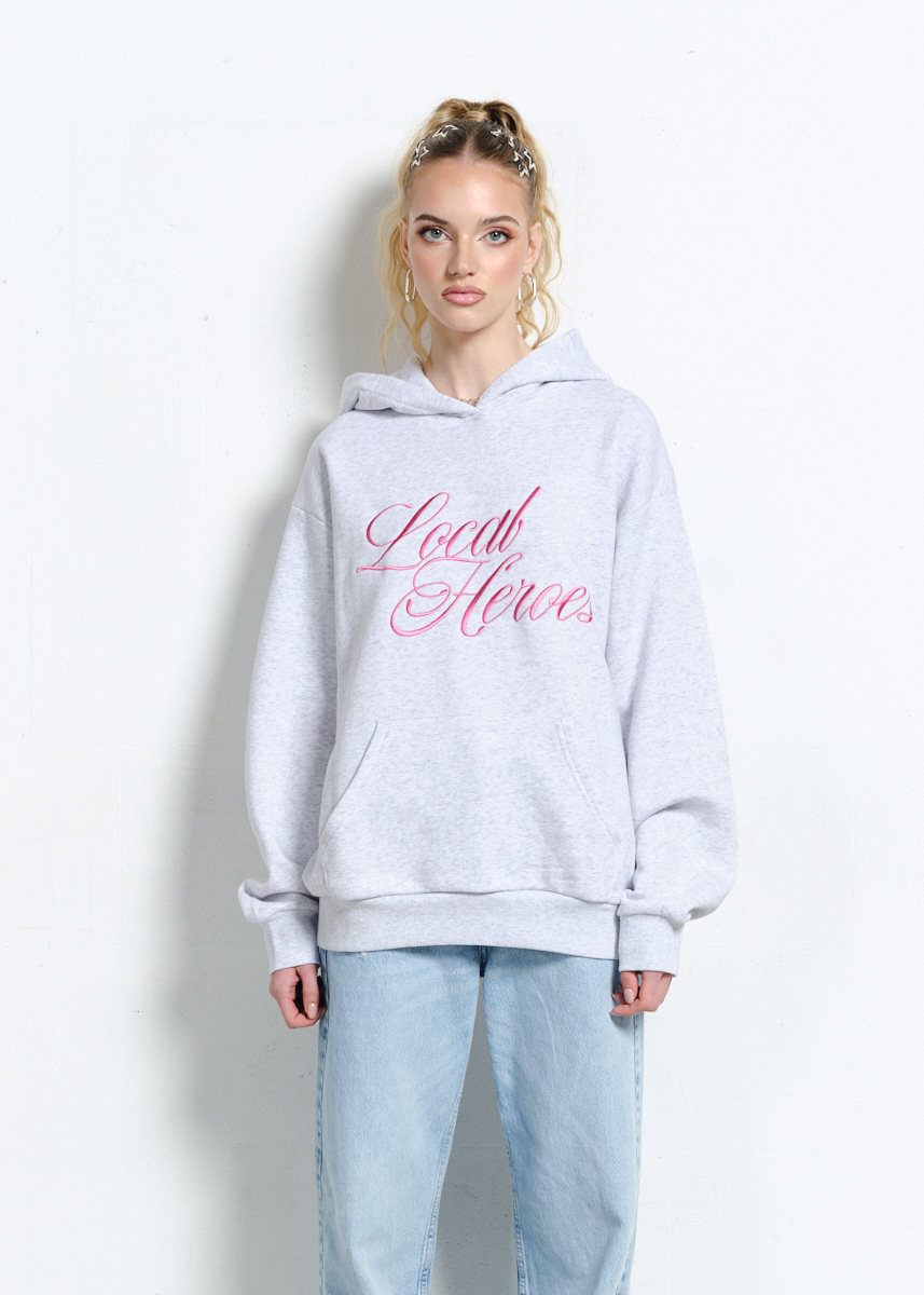 SZARA BLUZA Z KAPTUREM AURA 