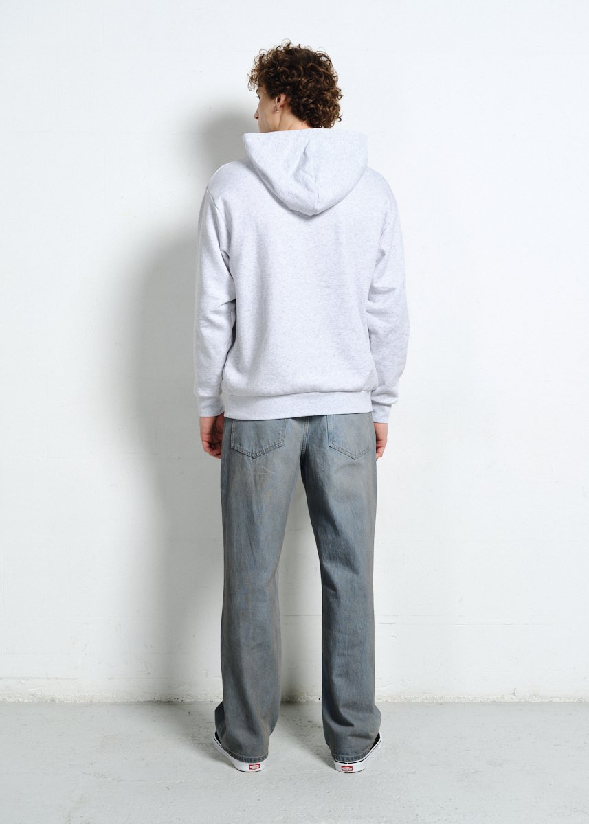 SZARA BLUZA Z KAPTUREM AURA 