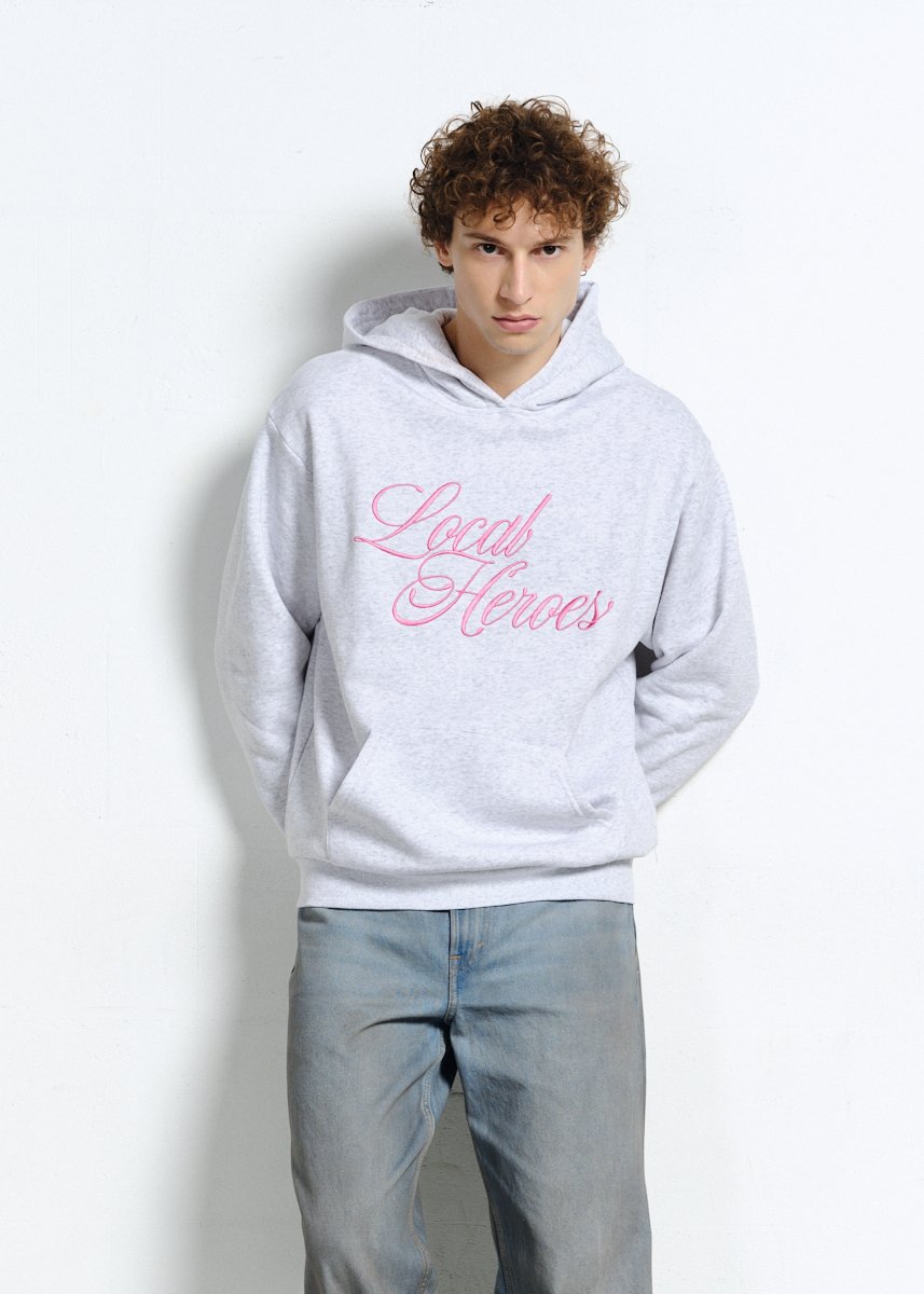 SZARA BLUZA Z KAPTUREM AURA 