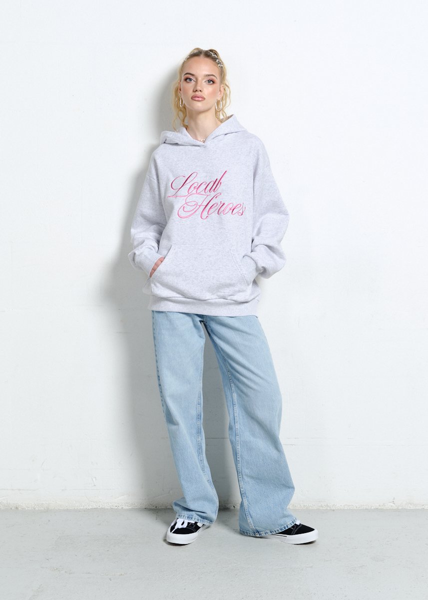 SZARA BLUZA Z KAPTUREM AURA 