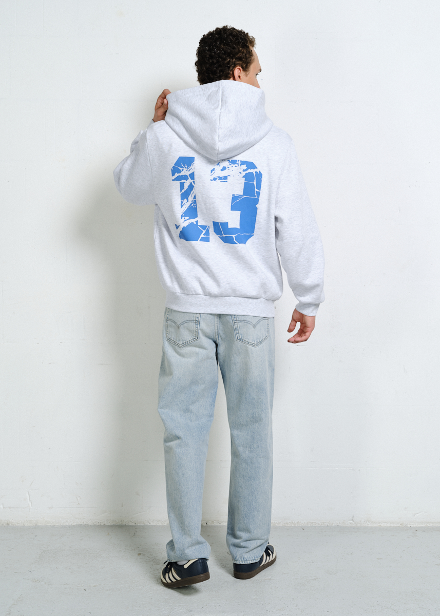 BLUZA LUCKY NUMBER SZARA