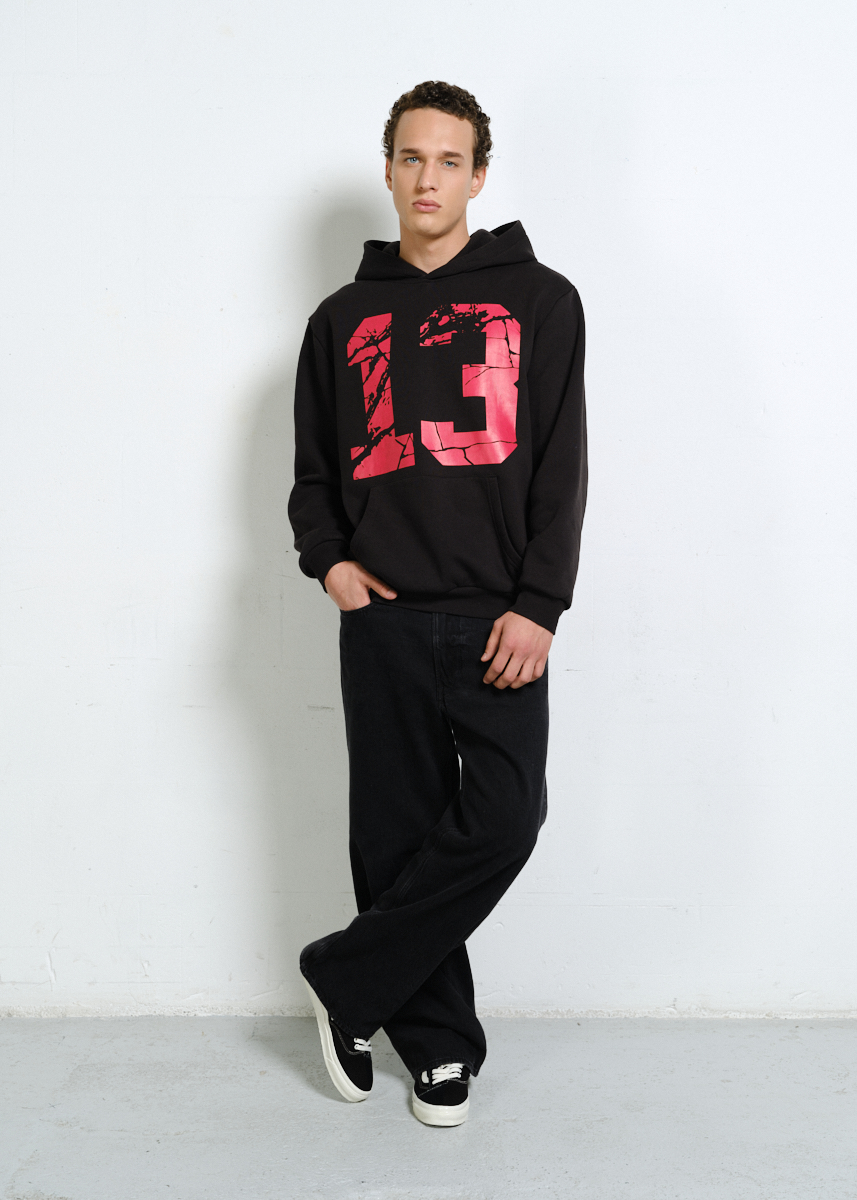 BLUZA LUCKY NUMBER CZARNA