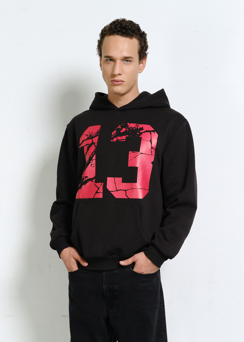 BLUZA LUCKY NUMBER CZARNA