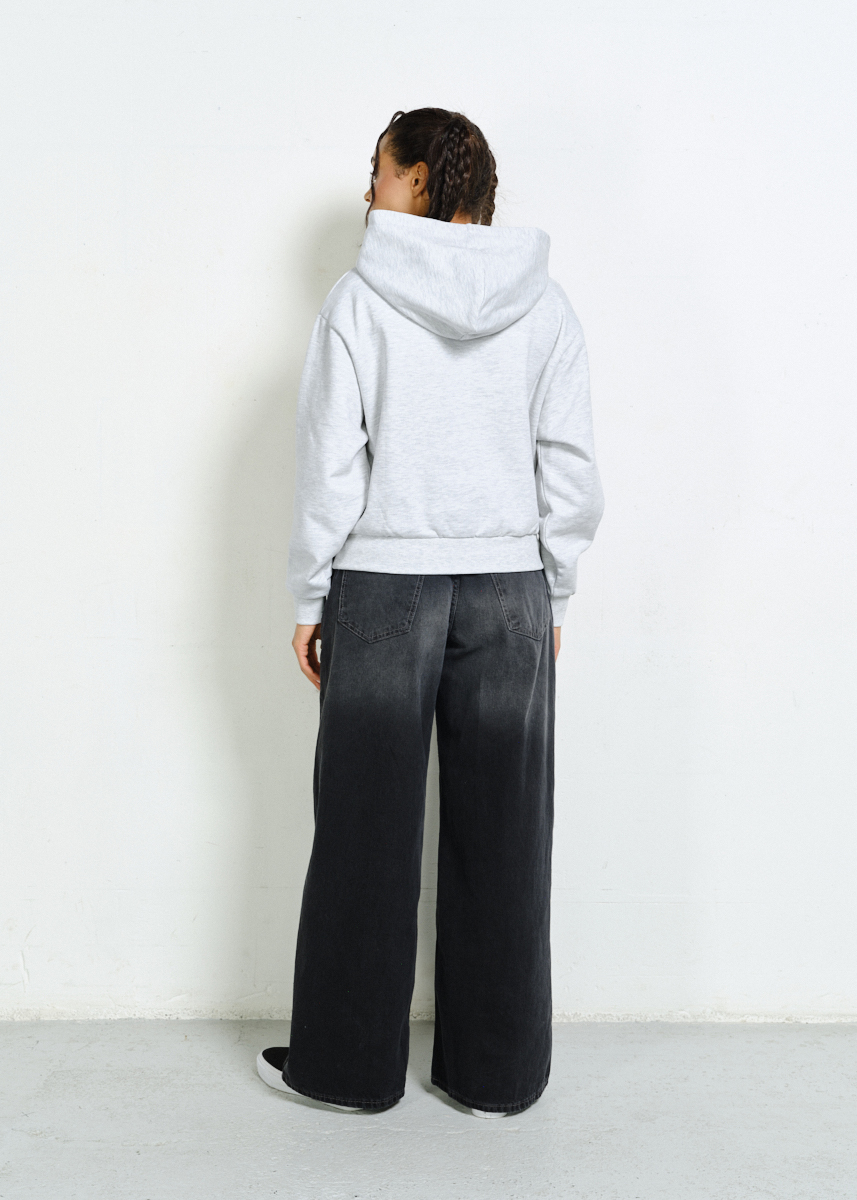 BLUZA Z KAPTUREM LH GALAXY RHINESTONE SZARA