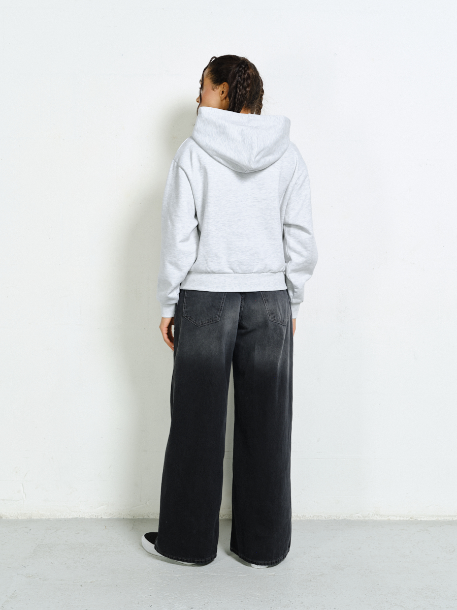 BLUZA Z KAPTUREM LH GALAXY RHINESTONE SZARA