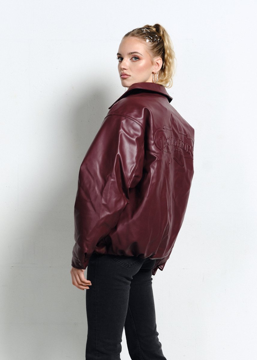 BURGUNDOWA BOMBERKA SUPERSTAR 