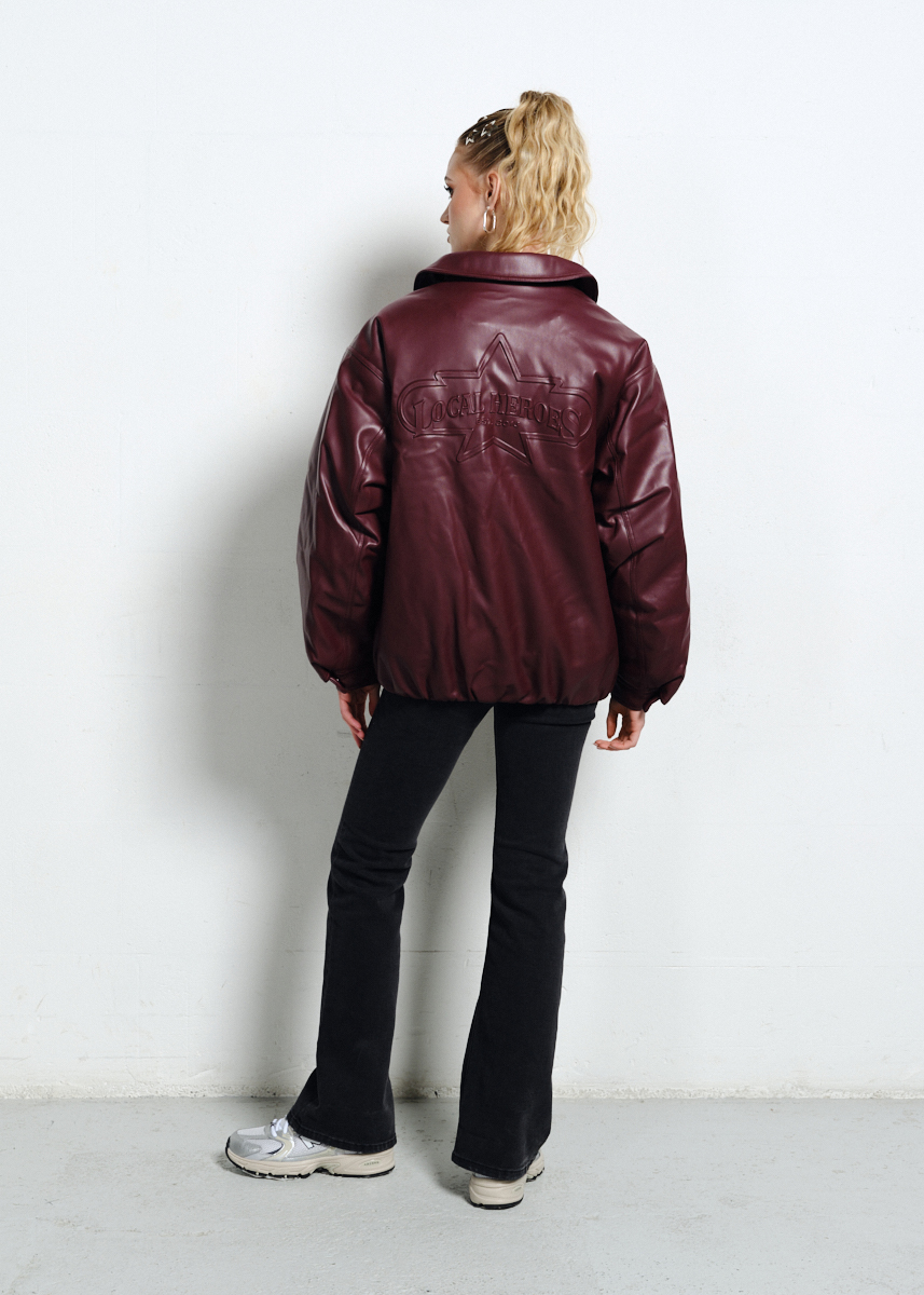 BURGUNDOWA BOMBERKA SUPERSTAR 