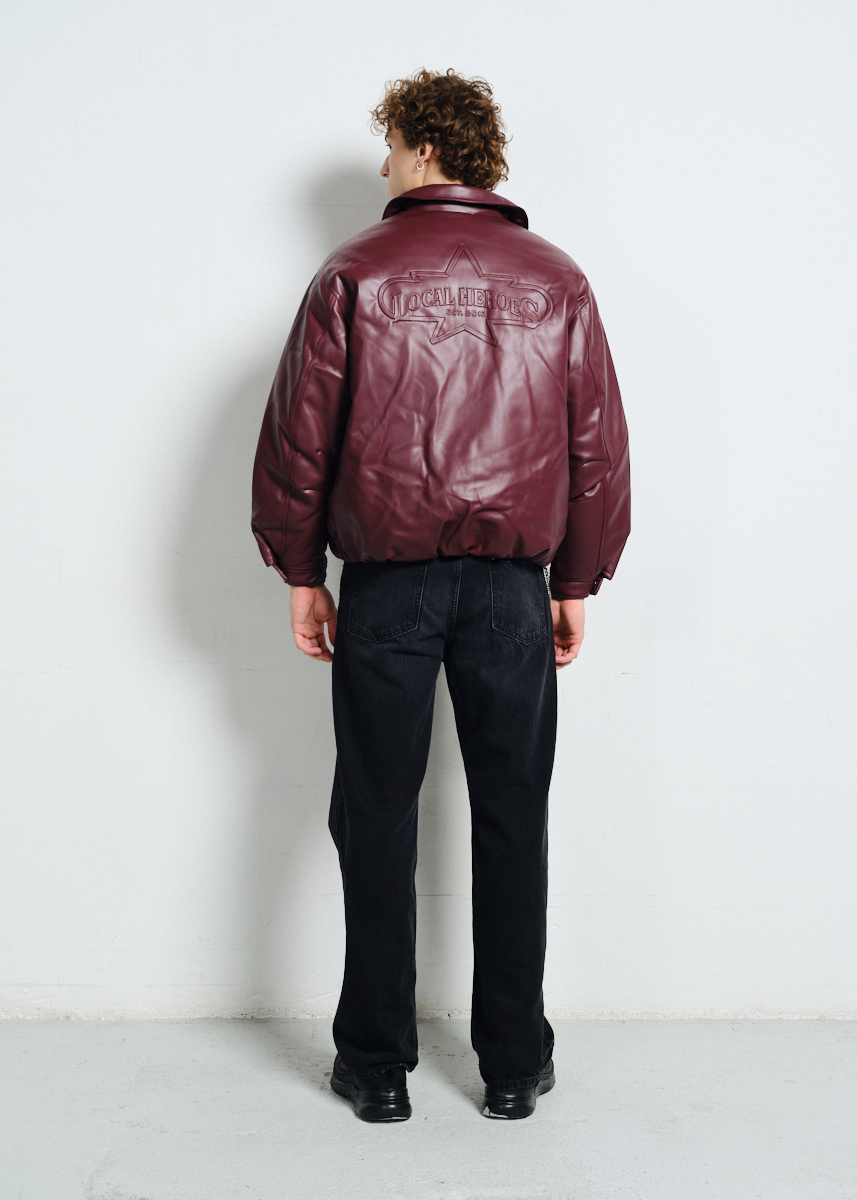 BURGUNDOWA BOMBERKA SUPERSTAR 