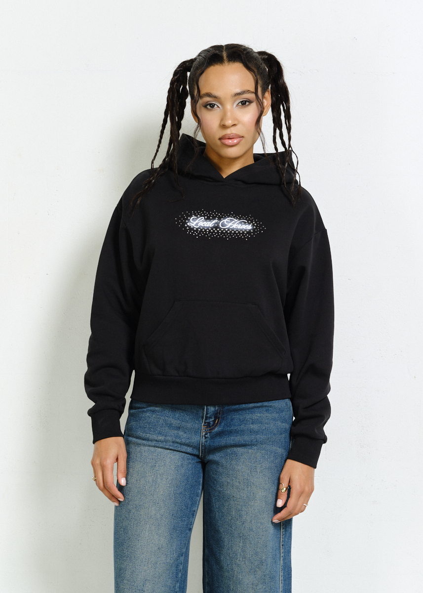 CZARNA BLUZA LH GALAXY RHINESTONE 