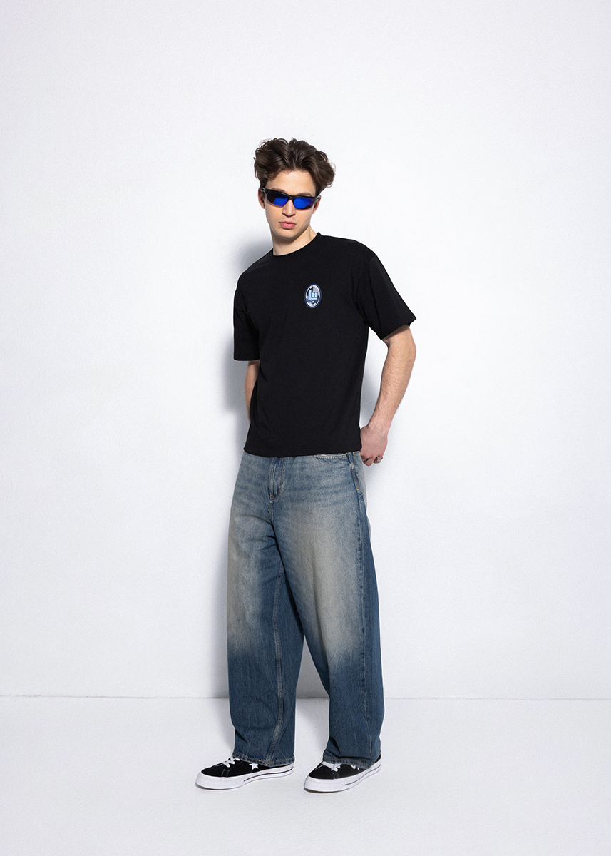 CZARNY T-SHIRT LH TEAM