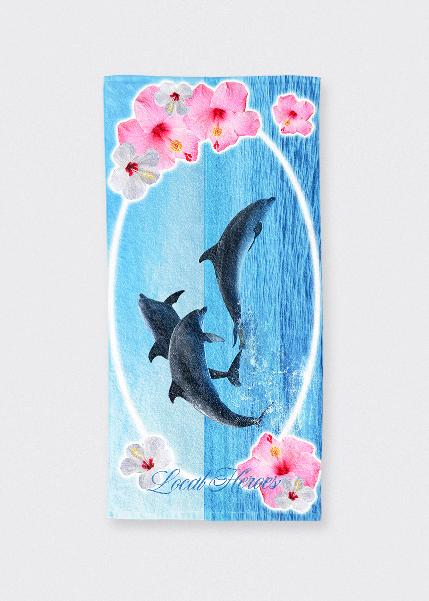 DOLPHINS BEACH TOWEL