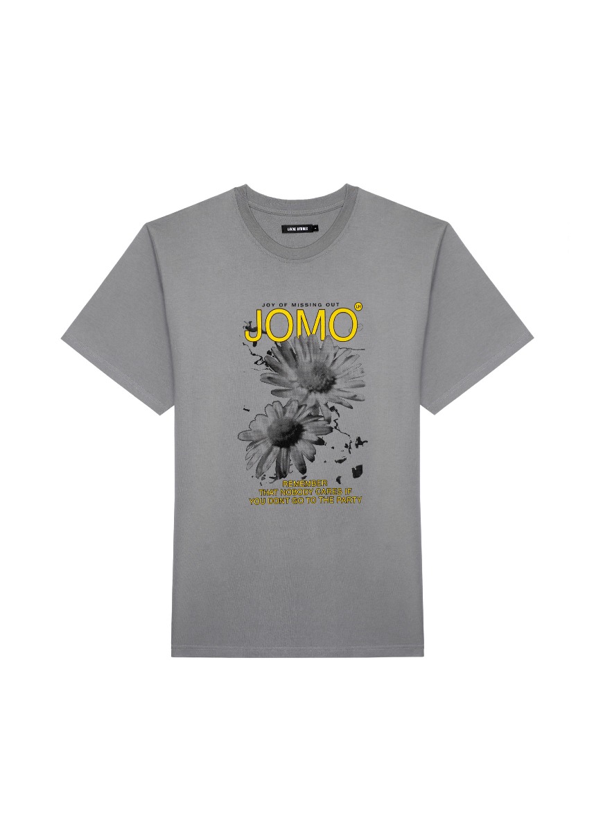 T-SHIRT JOMO SZARY