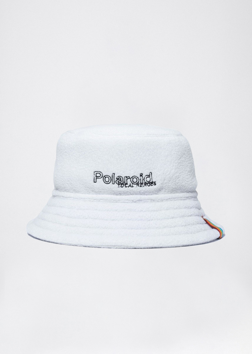 KAPELUSZ BUCKET POLAROWY POLAROID SZARY