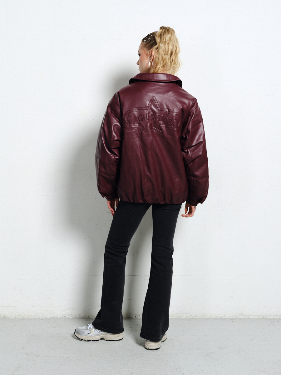 BURGUNDOWA BOMBERKA SUPERSTAR 