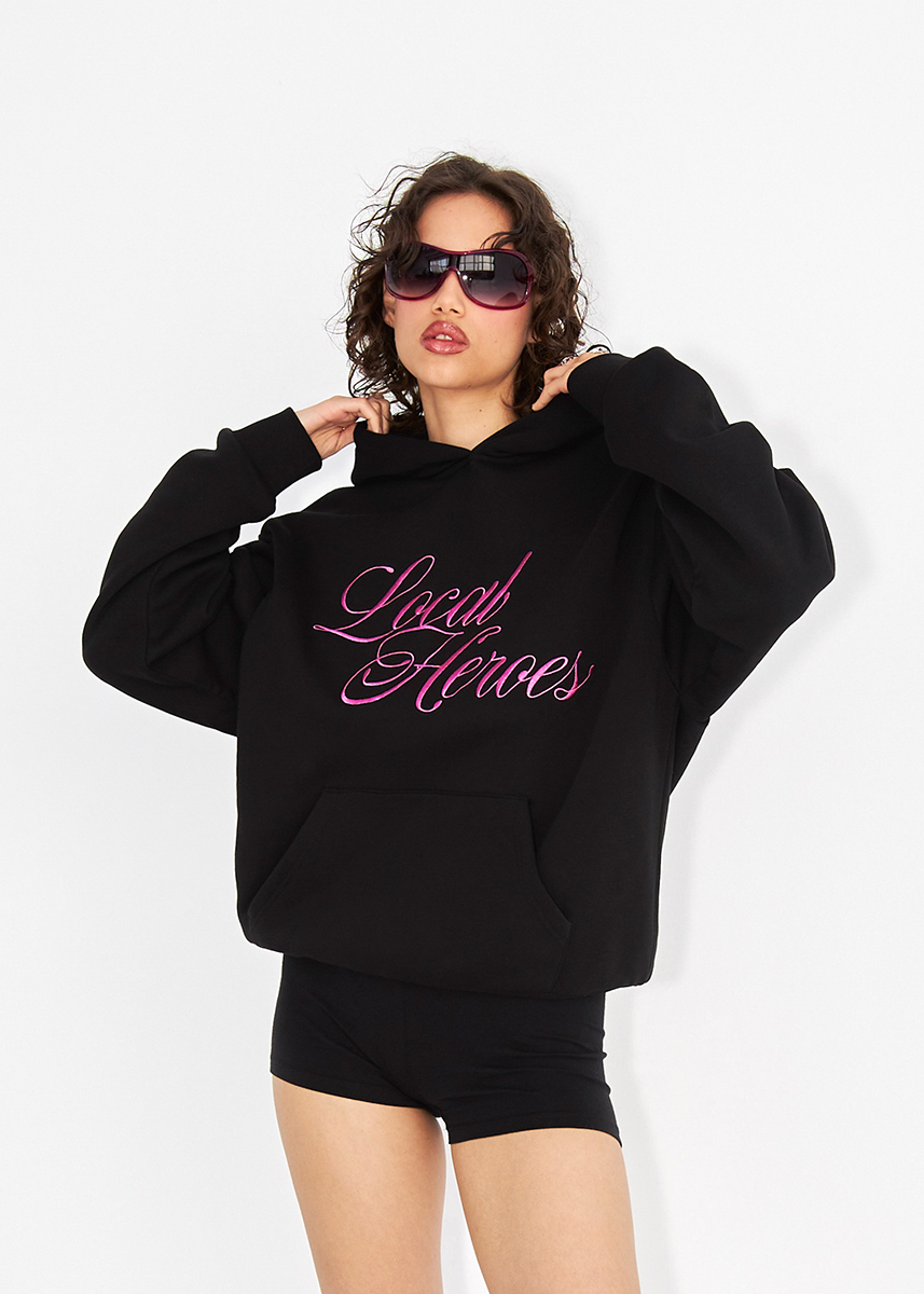 LH BLUSH BLACK HOODIE