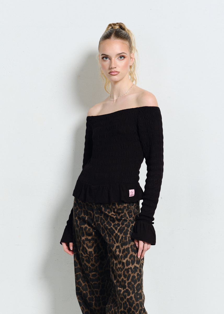 CZARNA BLUZKA LH ROMANTIC