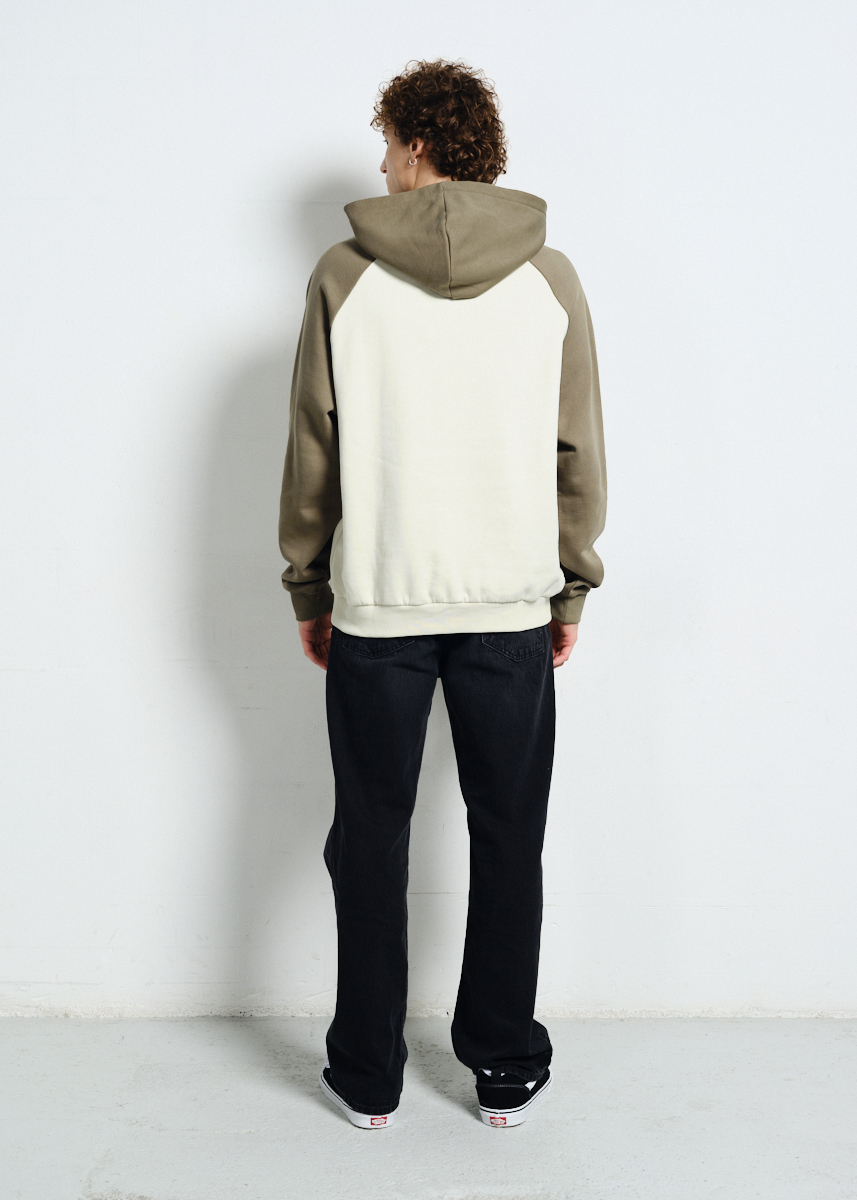 MĘSKA BLUZA AURA ZIELONO-KREMOWA