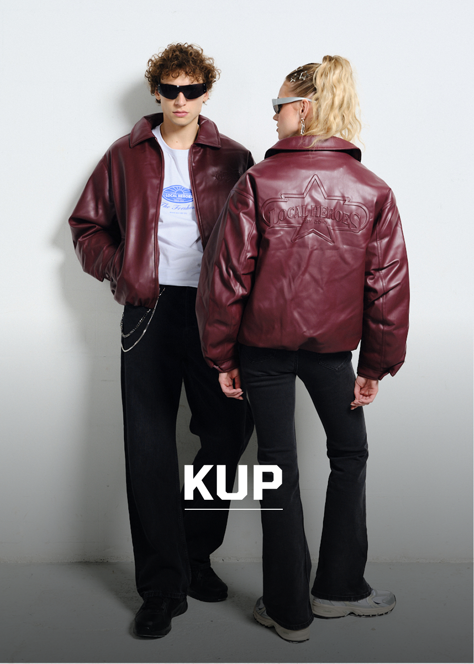BURGUNDOWA BOMBERKA SUPERSTAR