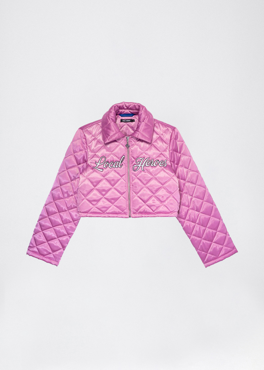 LOCAL HEROES PINK QUILTED JACKET