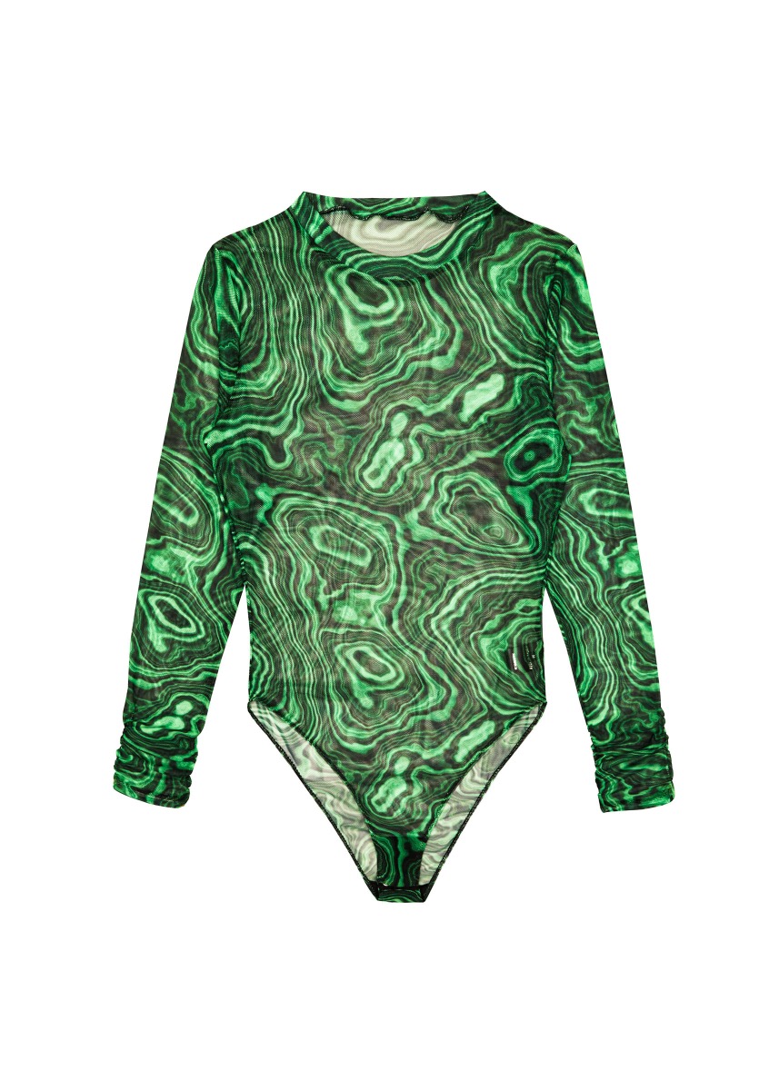 LH PATTERN MESH BODYSUIT