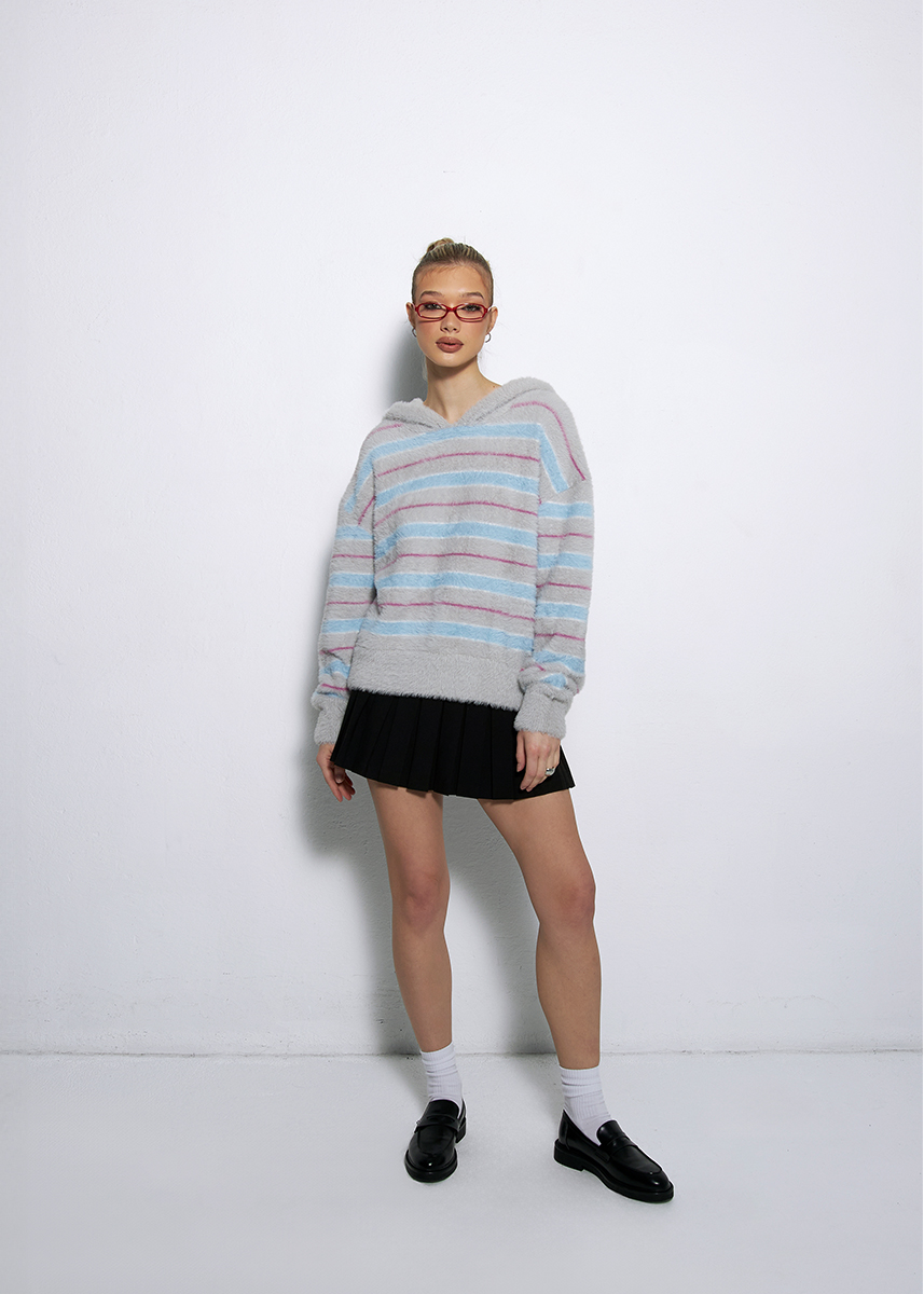 SWETER TEAM BLUSH SZARY