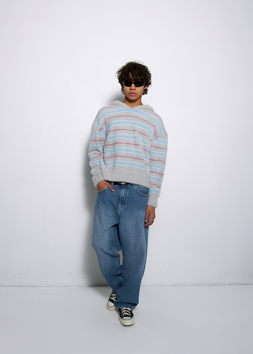 SWETER TEAM BLUSH SZARY