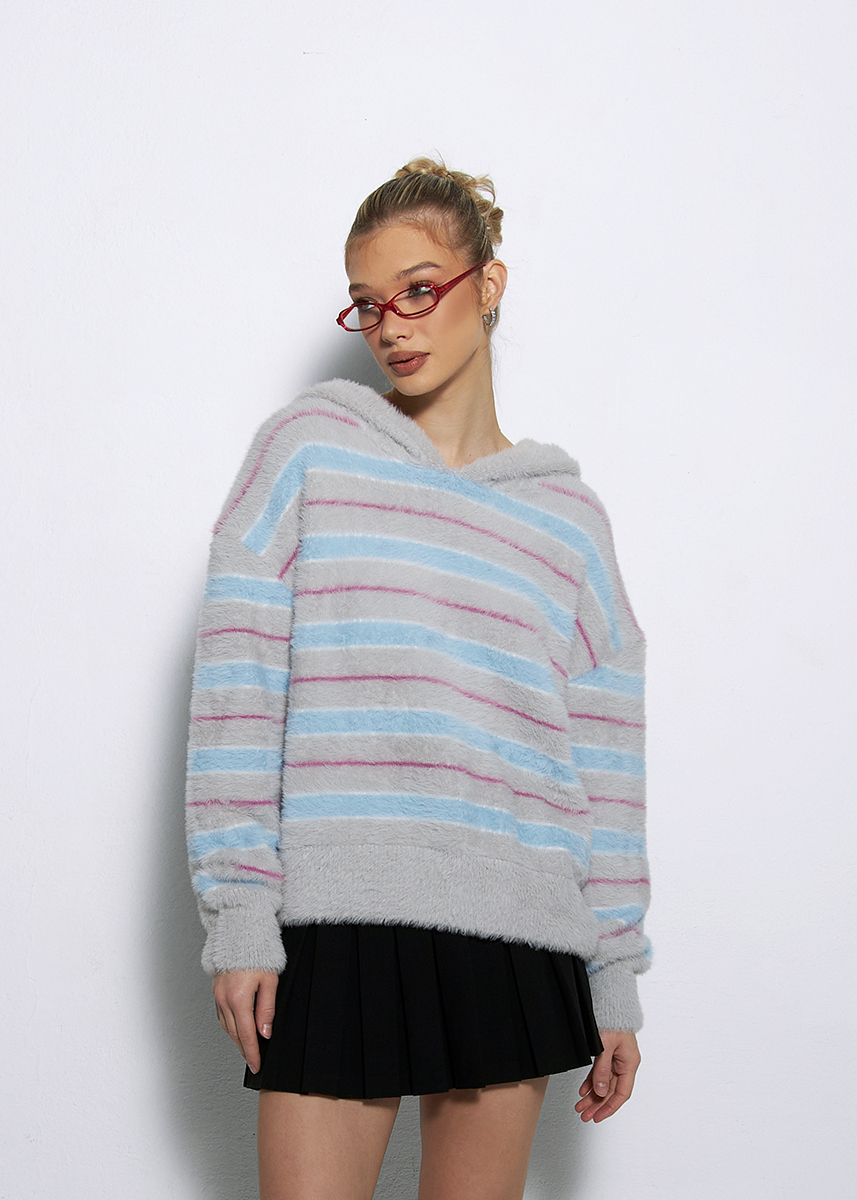 SWETER TEAM BLUSH SZARY