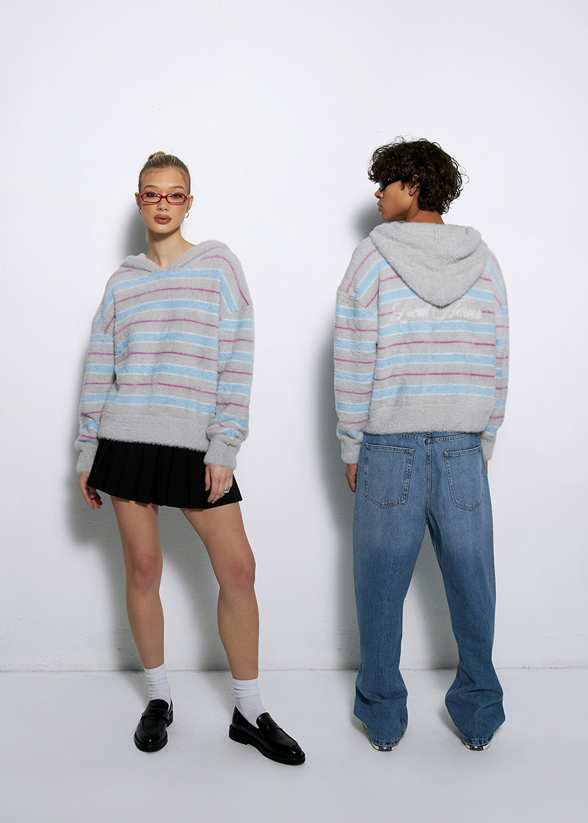 SWETER TEAM BLUSH SZARY