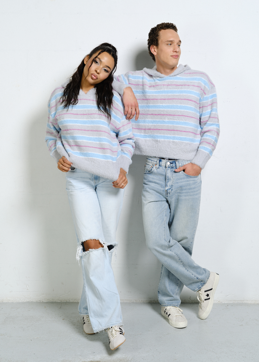 SWETER TEAM BLUSH SZARY