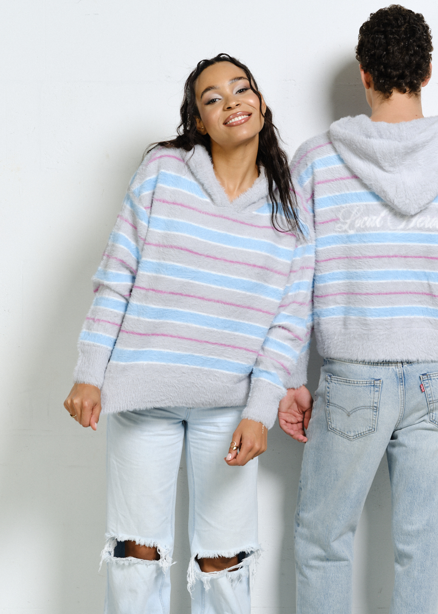 SWETER TEAM BLUSH SZARY