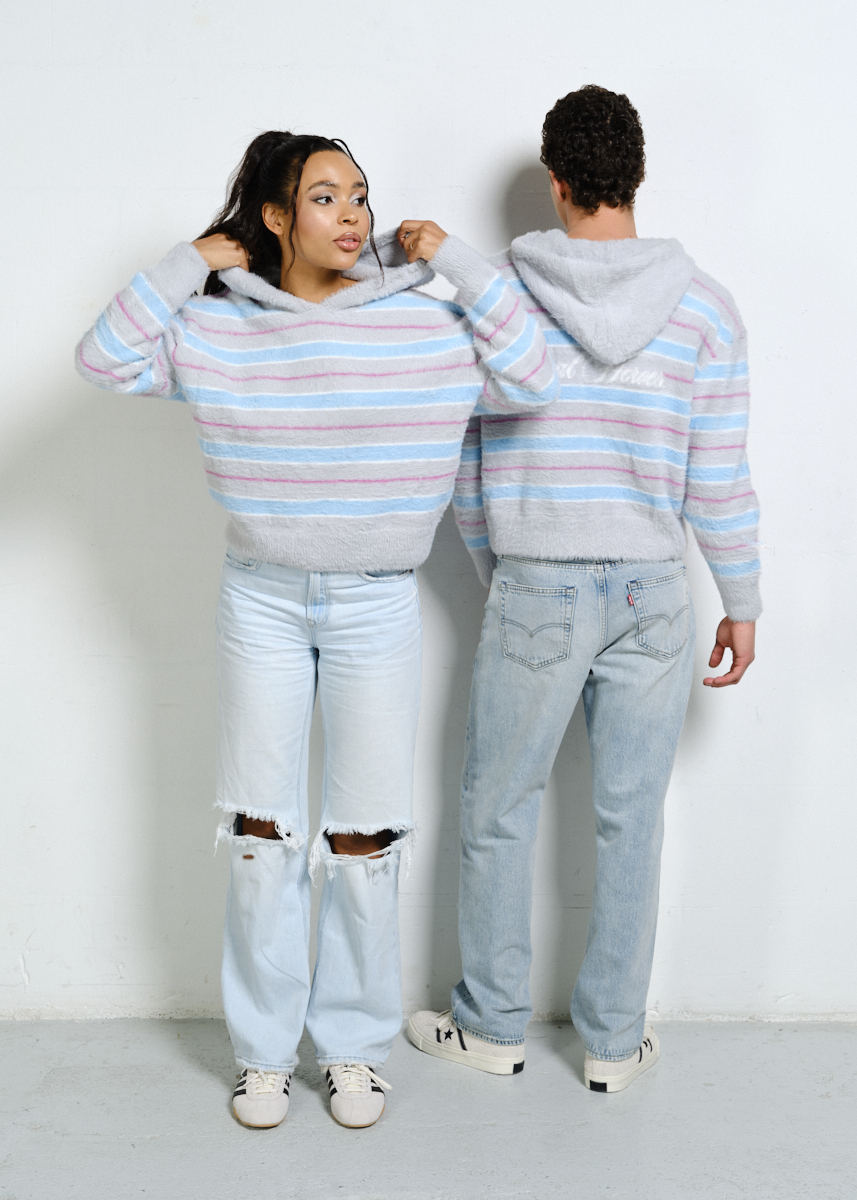 SWETER TEAM BLUSH SZARY