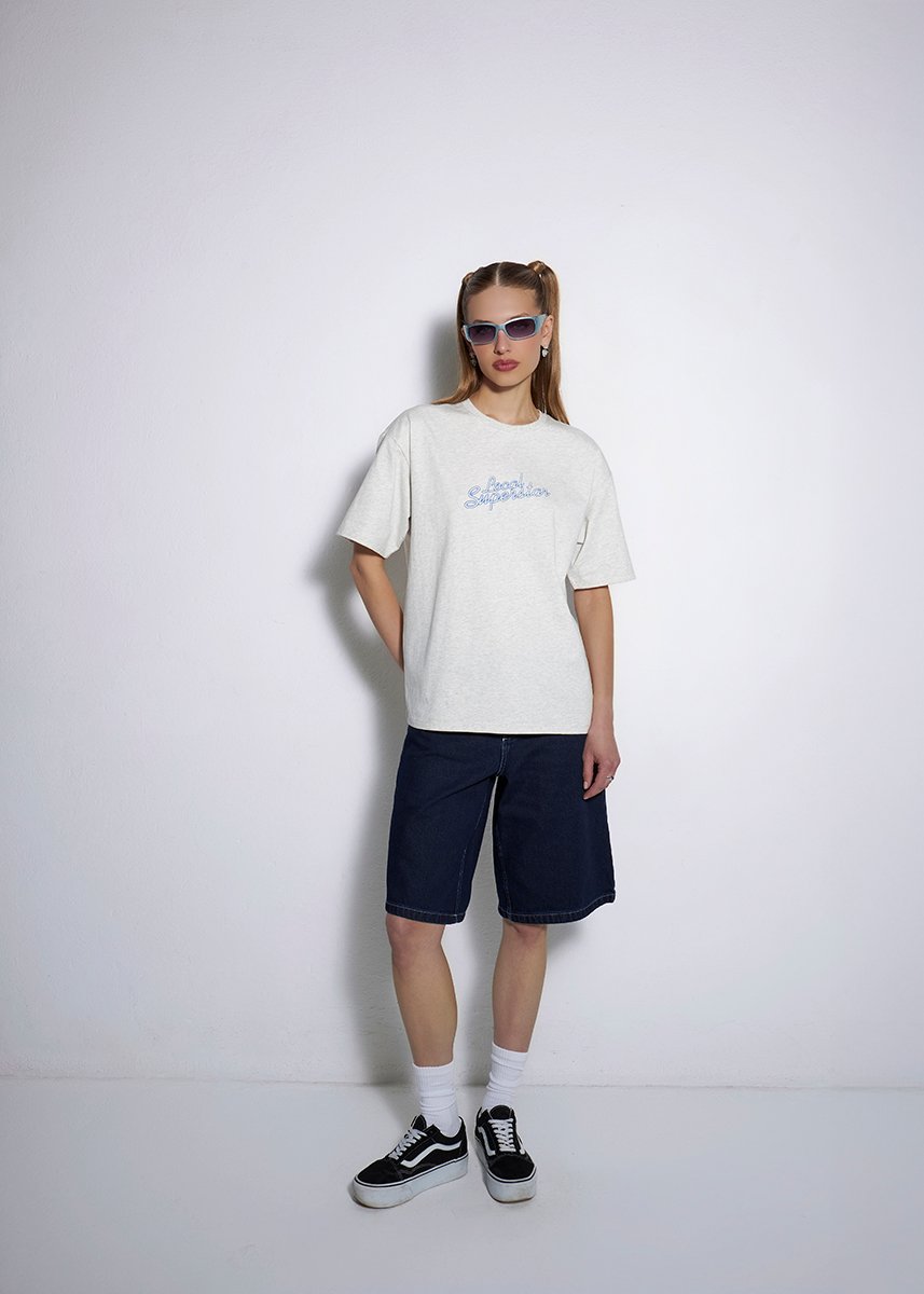 SZARY T-SHIRT LOCAL SUPERSTAR