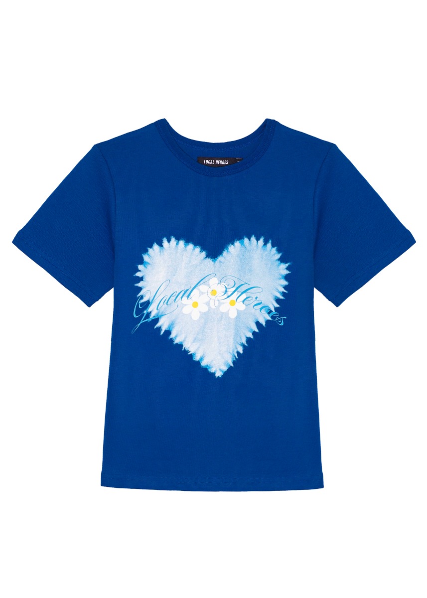  TIE DYE HEART SLIM FIT T-SHIRT