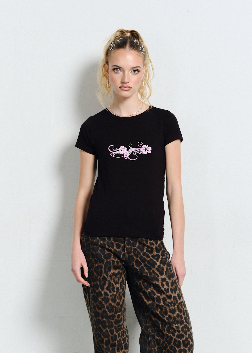 DOPASOWANY CZARNY TOP