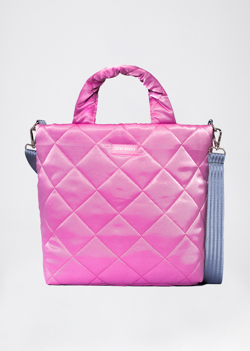 LOCAL HEROES PINK QUILTED BAG